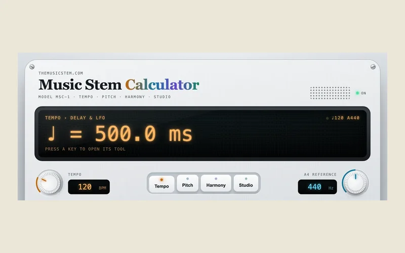 The Music Stem Calculator