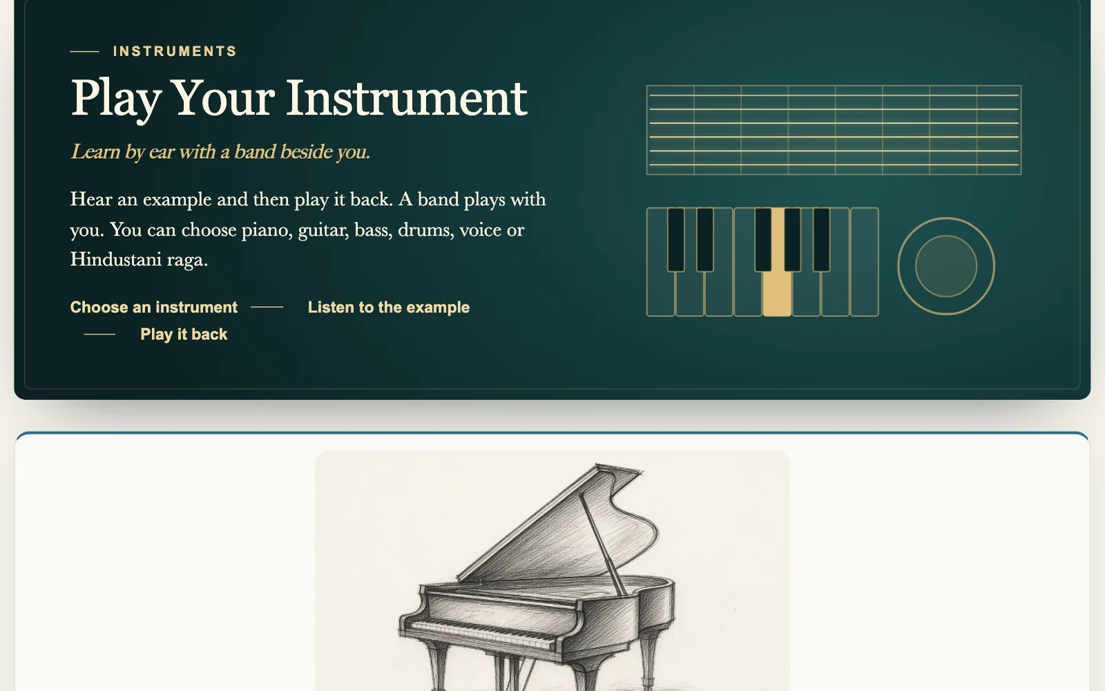 The piano course